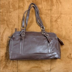 Sagharbor Brown Leather Shoulder Bag